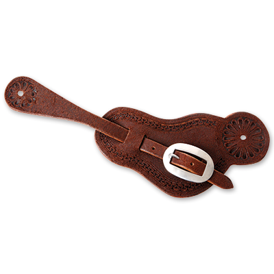 Řemínky na ostruhy Martin Saddlery Chocolate