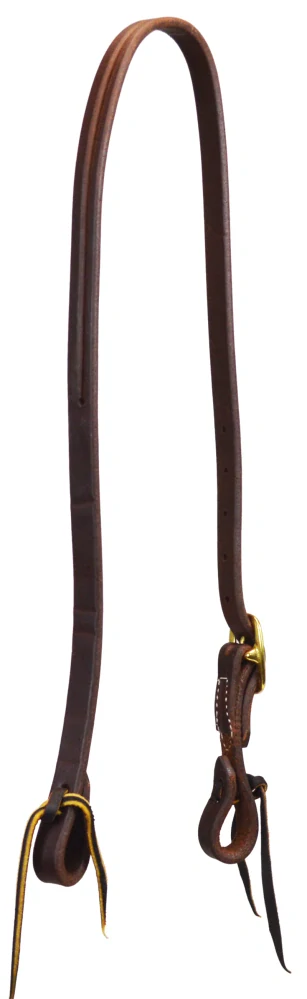 Paul Taylor Oiled Harness Leather 5/8" Single Buckle Split Ear Headstall