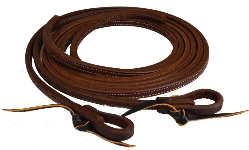 Paul Taylor Doubled and Stitched Split Reins 1/2"