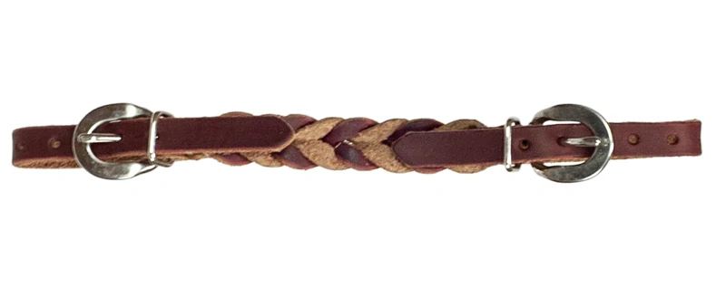 Paul Taylor Braided Latigo Leather Curb Strap