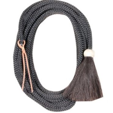 Schneiders Cowboy Tack Vaquero Braided Nylon Mecate With Horsehair