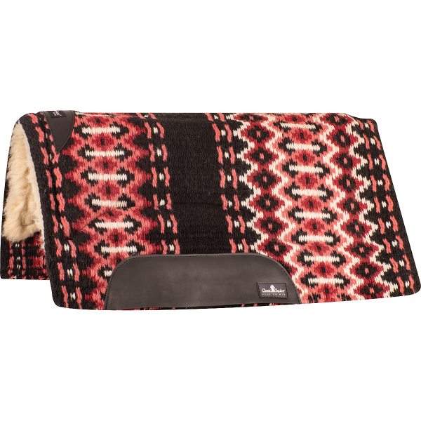 Classic Equine SensorFlex Wool Top Pad (Merino) 32x34" (2022 - Black/Rose)