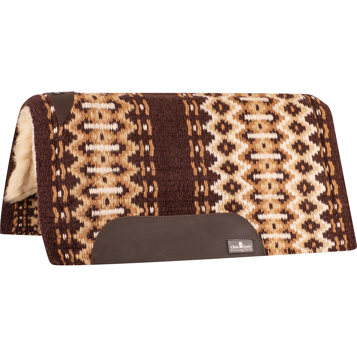 Classic Equine SensorFlex Wool Top Pad (Merino) 32x34" (2022 - Coffee/Cream)