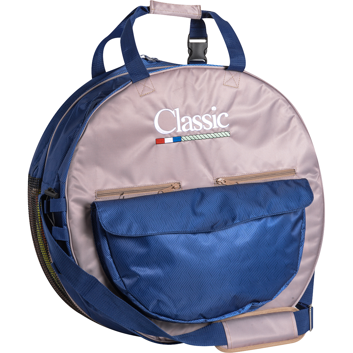 Classic Deluxe Rope Bag 2021 - Tan Navy/Chevron
