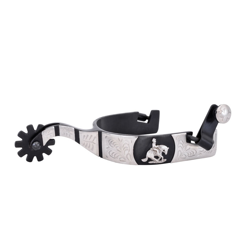 Paul Taylor Black Reiner Spurs with silver