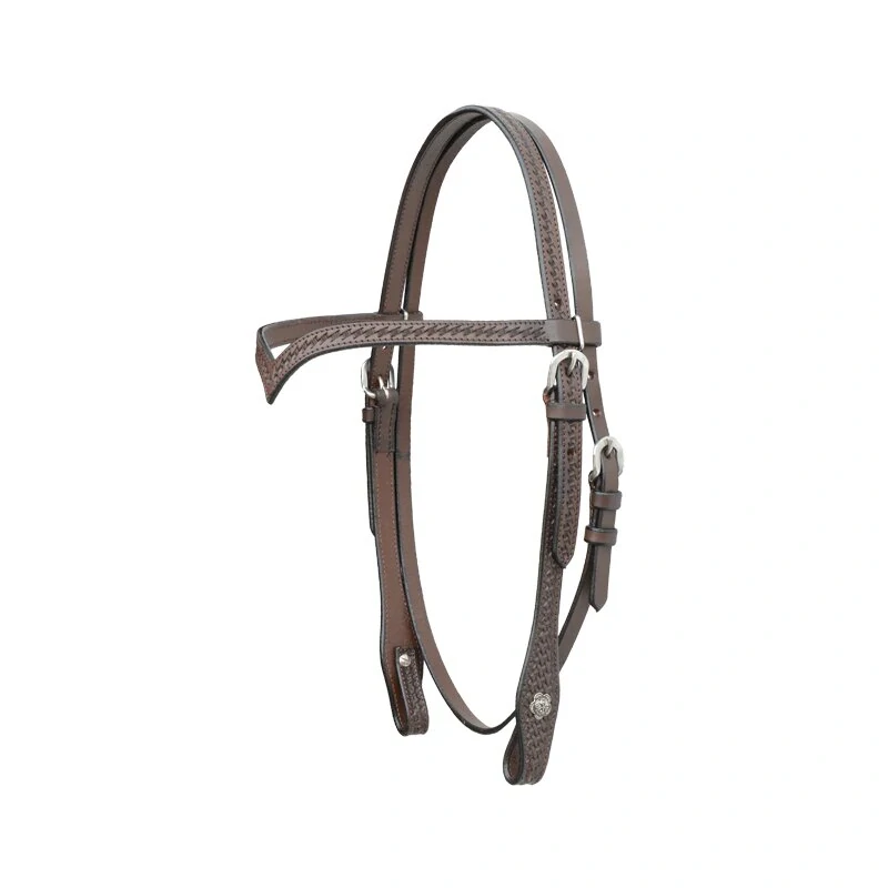 Western Harness Browband Headstall w/Stainless Steel