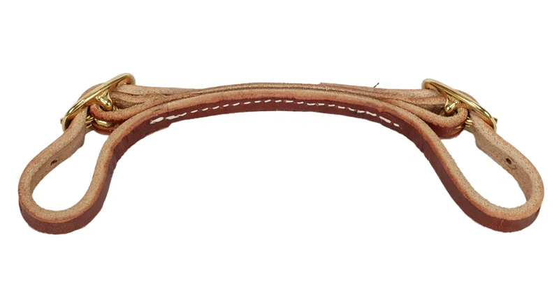 Paul Taylor Rolled + Stitched Leather Curb Strap (Natural)