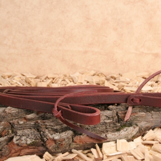 Western Leather Reins "Latigo" - 210cm x 1,6cm (5/8")