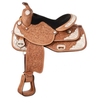 Seven Oaks Silver Show Saddle - seat 15"