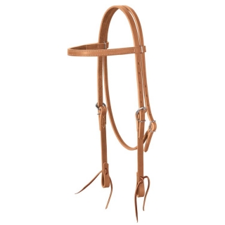 Weaver Leather Harness Leather Browband Headstall 5/8" (Golden Brown)