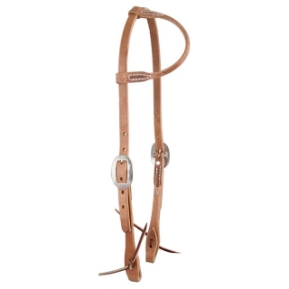 Western Harness One Ear Headstall w/Stainless Steel