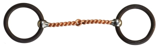 Weighted Copper Twisted Wire O-Ring Snaffle Bit