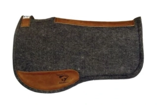 Diamond Wool Pads - Contoured Endurance Square Felt Pad 1" (33x30") - Black