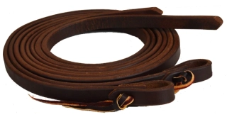 aul Taylor Oiled Harness Leather Split Reins Heavy Ends 3/4"