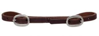 Paul Taylor Doubled + Stitched Leather Curb Strap - SS Buckles