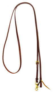 Paul Taylor Oiled Harness Leather Adjustable Roping Rein 1/2"